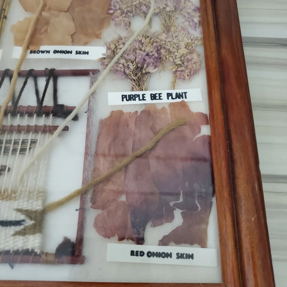 Framed Nature Collage with Brown and Purple Accents - Picture 2 of 6